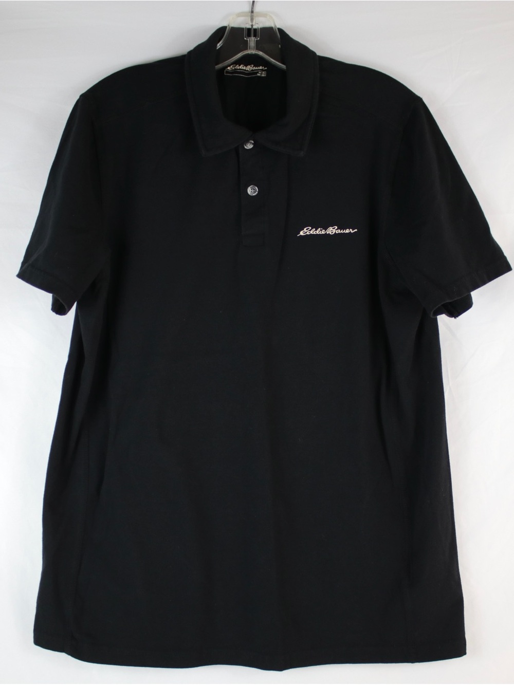 Eddie Bauer Black Short Sleeve Polo Shirt Men’s Size 2XL